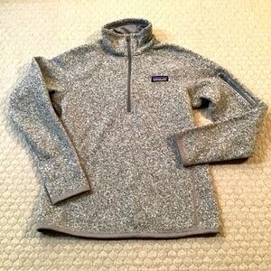 Patagonia Better Sweater Women’s Small Gray Heather 1/4 Zip Pullover